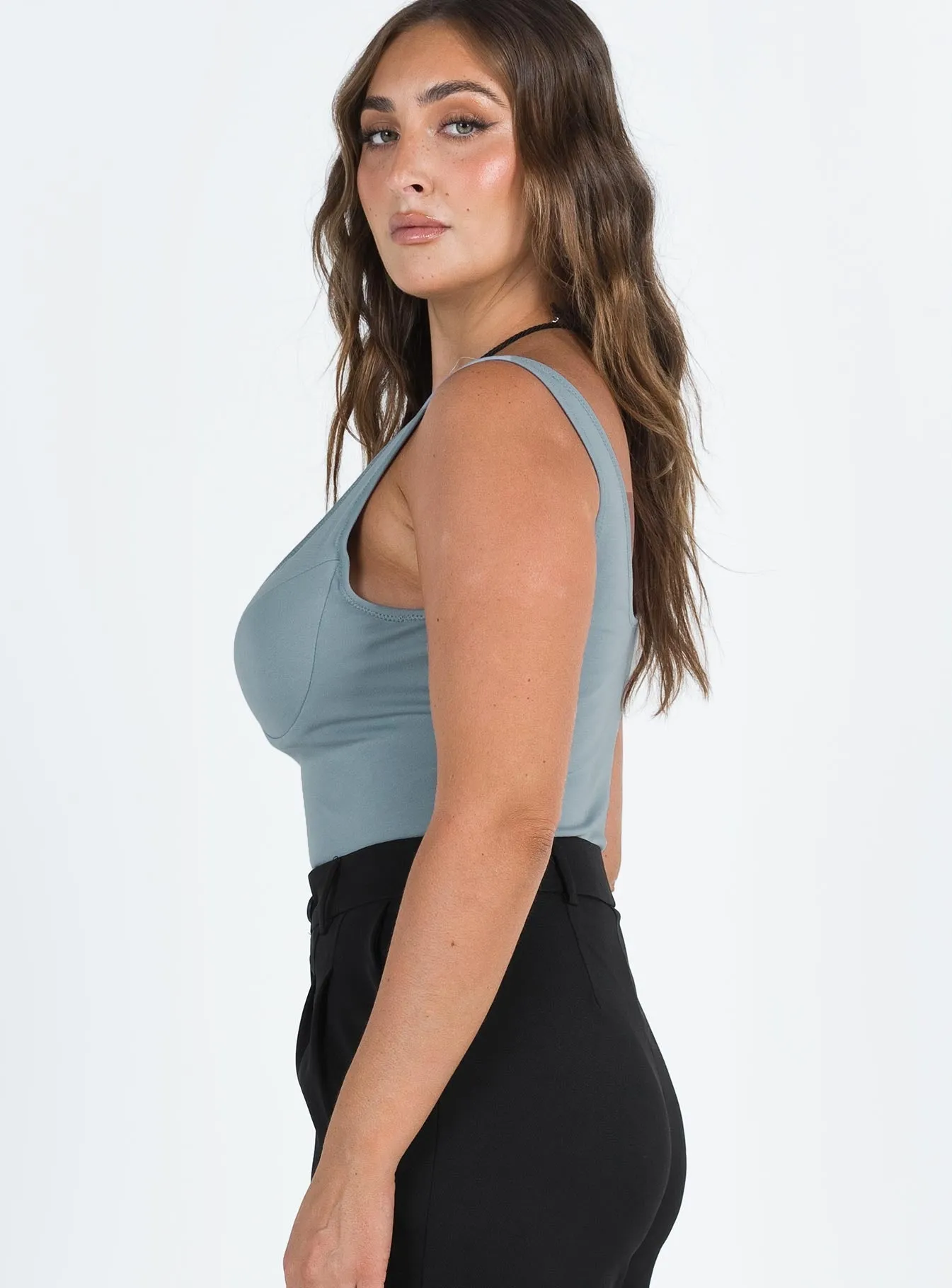 Gray Wilana Bodysuit