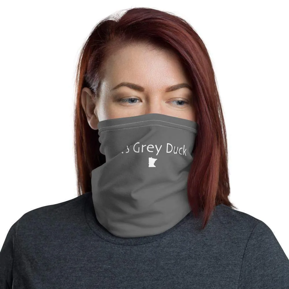 Grey Duck Neck Gaiter, Face Mask, Bandana - Shop Now!