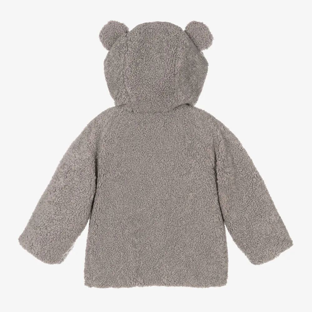 Grey Teddy Fleece Jacket