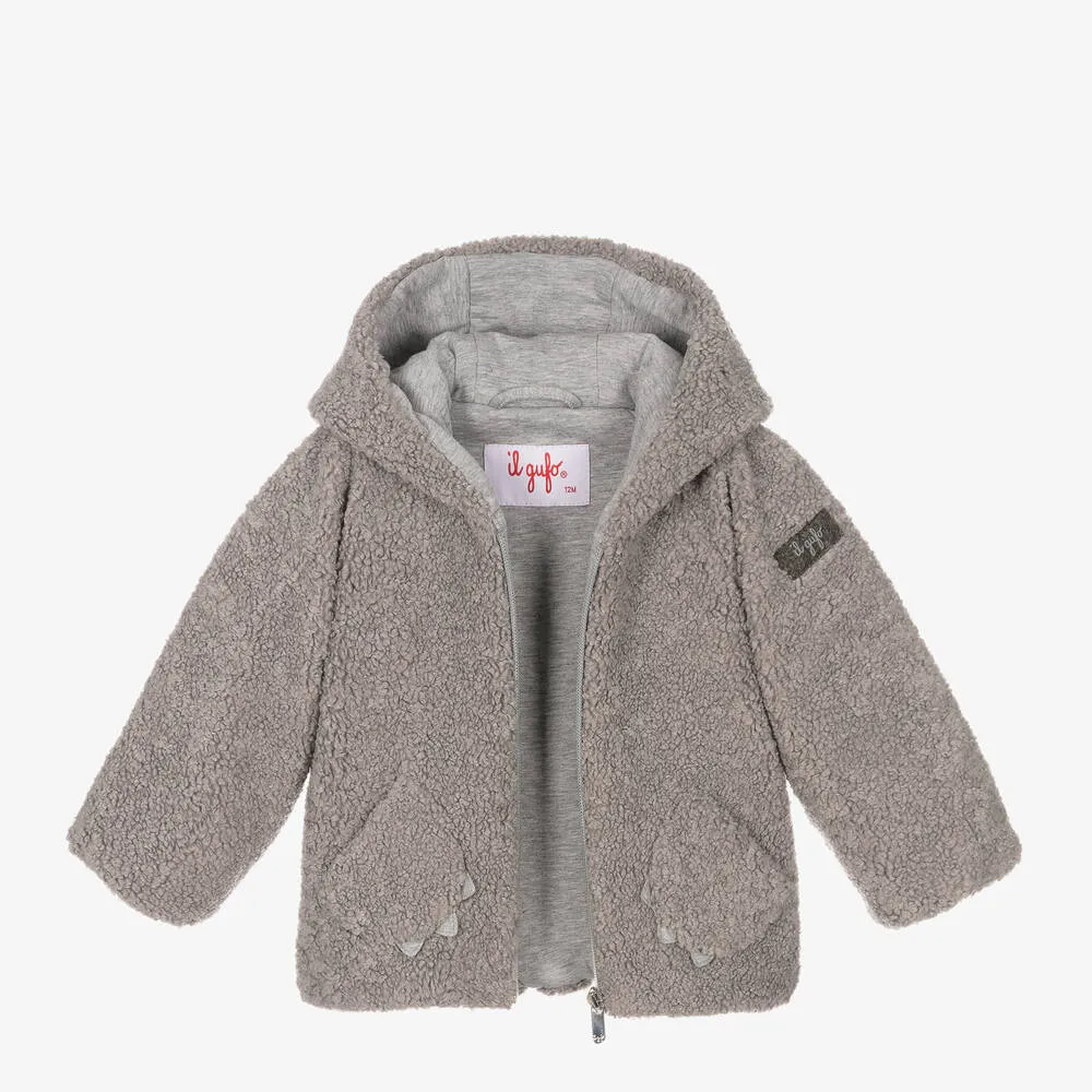 Grey Teddy Fleece Jacket