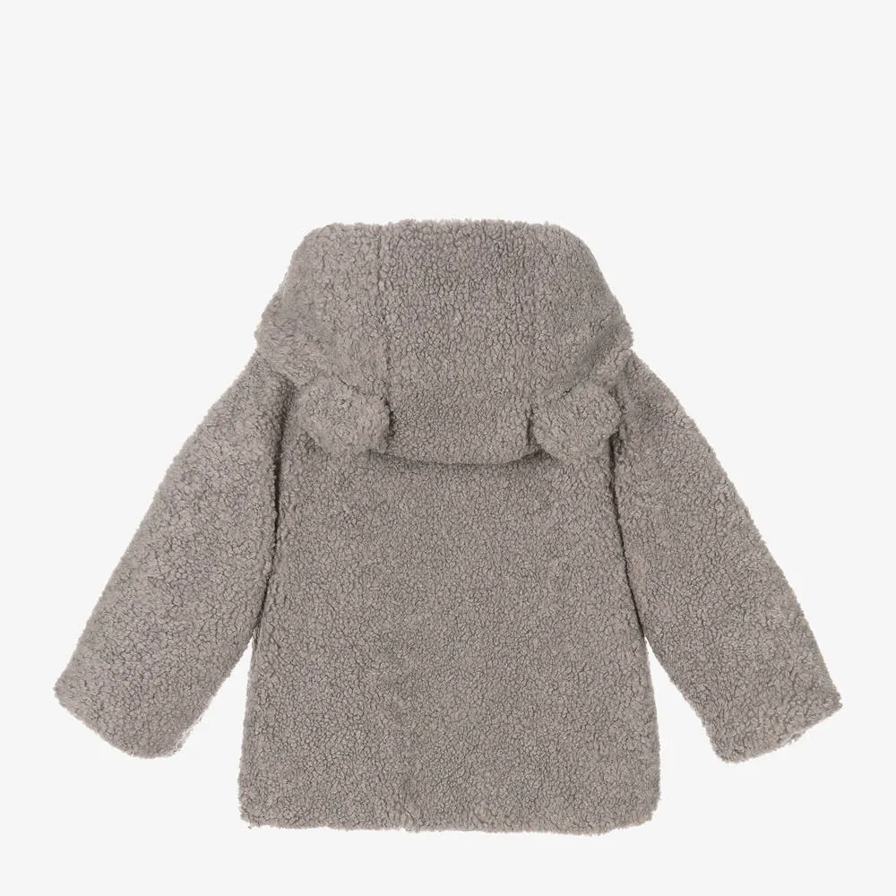 Grey Teddy Fleece Jacket