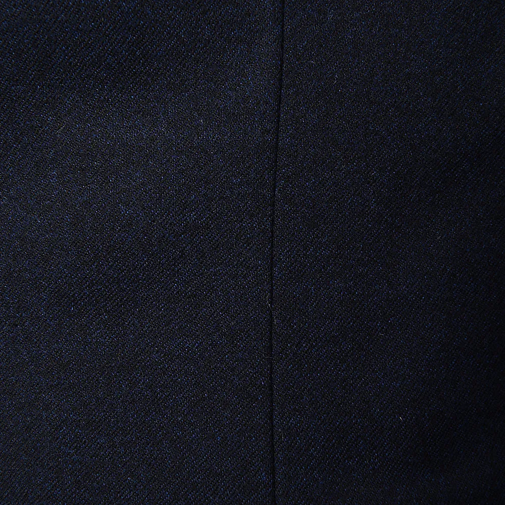 Hackett London Solid Flannel Blazer in Navy