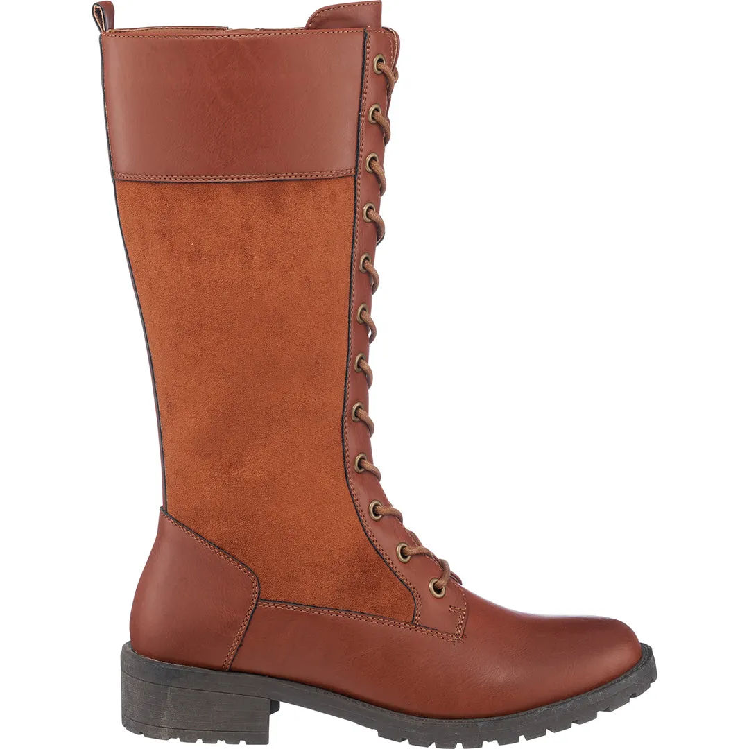 Hanker Combat Boots in Brown