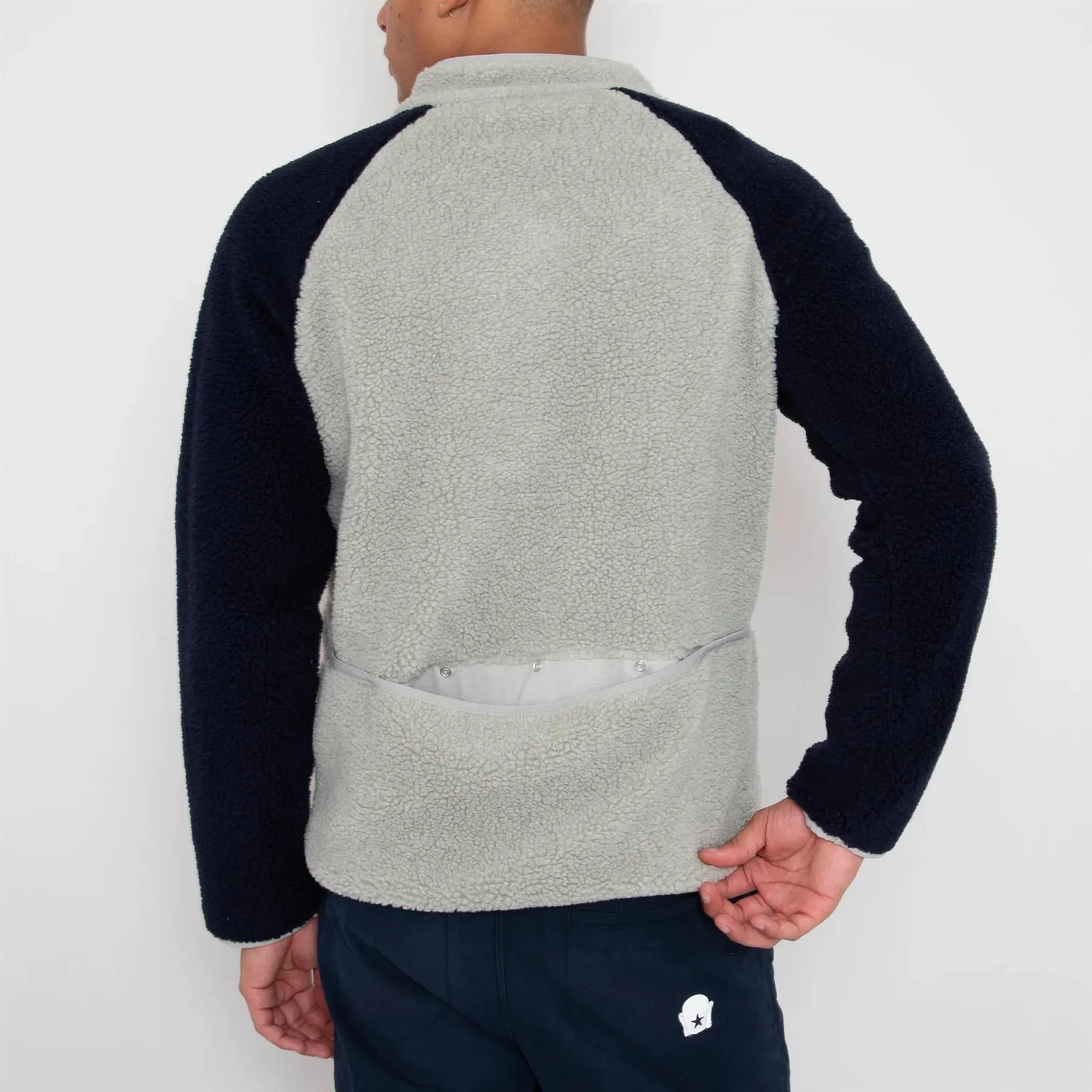 Himalayas Fleece Mid Layer Ash Grey/Deep Navy - SS24 is now optimized for Google search engine.