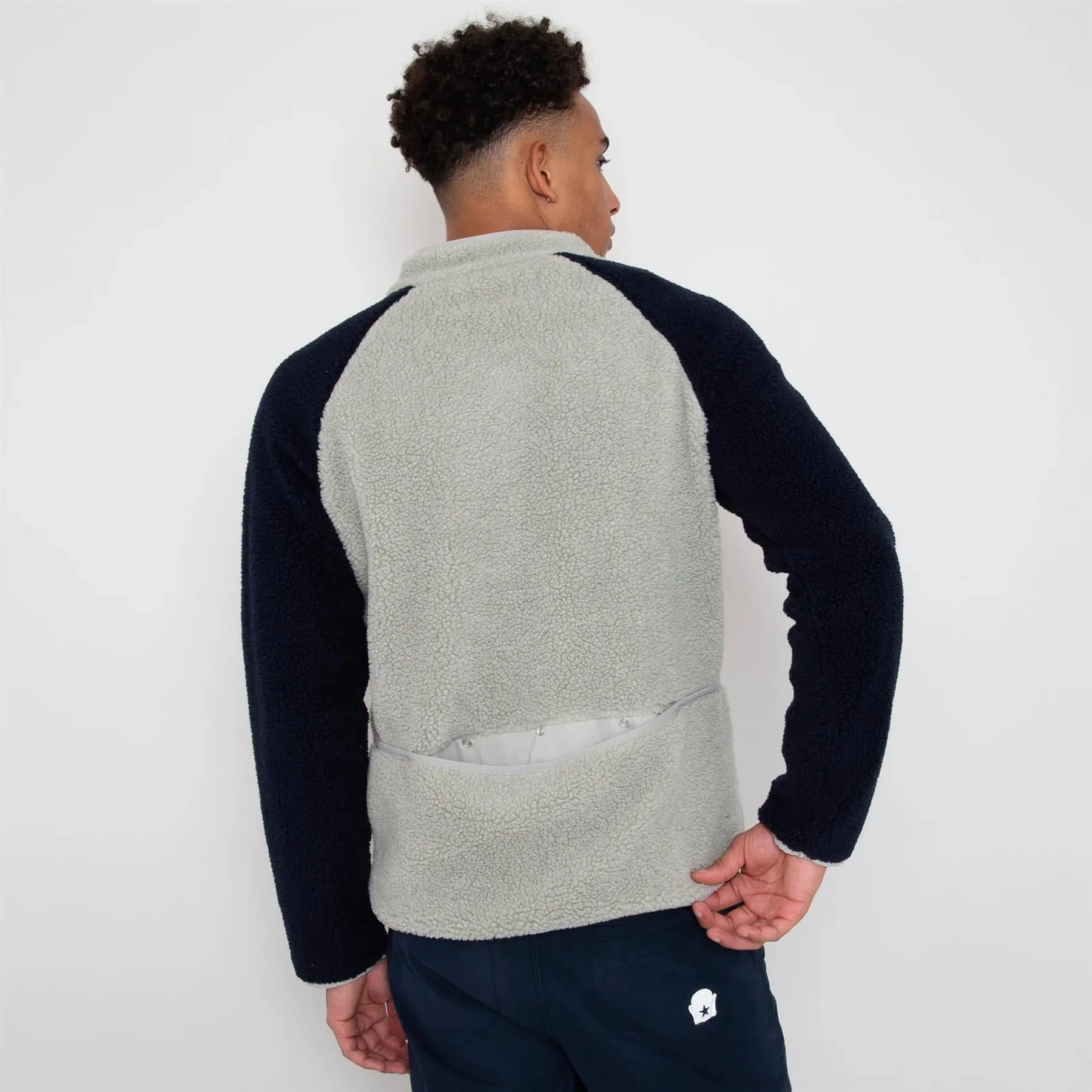 Himalayas Fleece Mid Layer Ash Grey/Deep Navy - SS24 is now optimized for Google search engine.