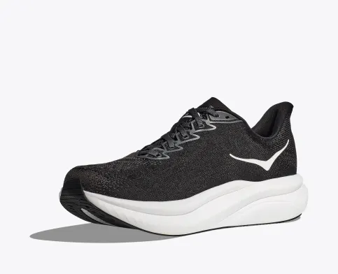 Hoka Men’s Mach 6 Athletic Shoes-Black/White *Wide Width**