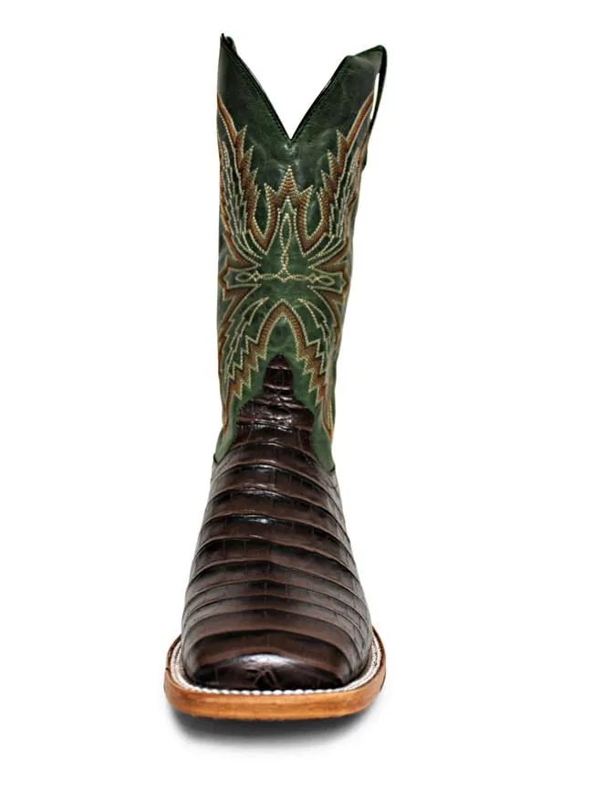 Horsepower Men's Caiman Print Chocolate Boots - $X.XX