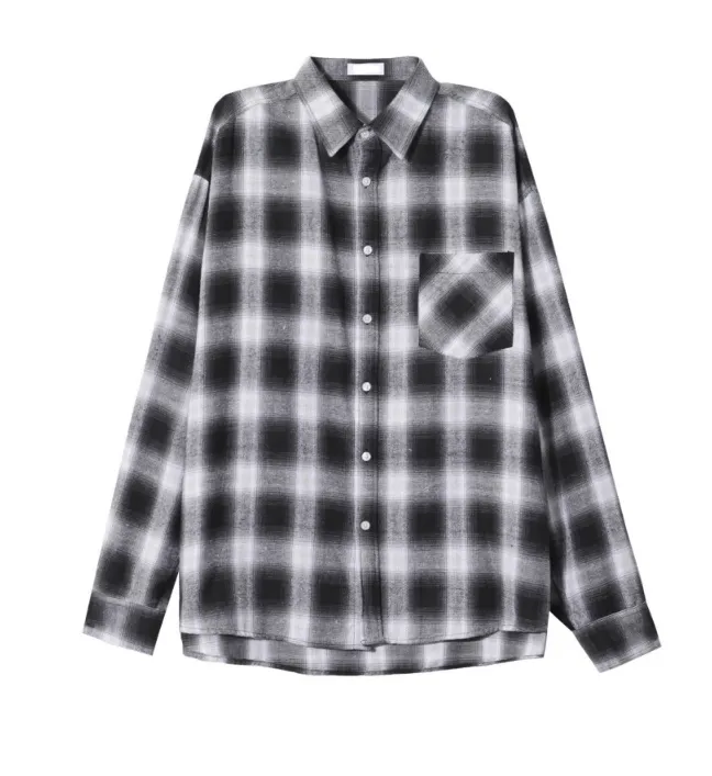 IONSEOUL | Gingham Checkered Patterns Unisex Street Fashion.