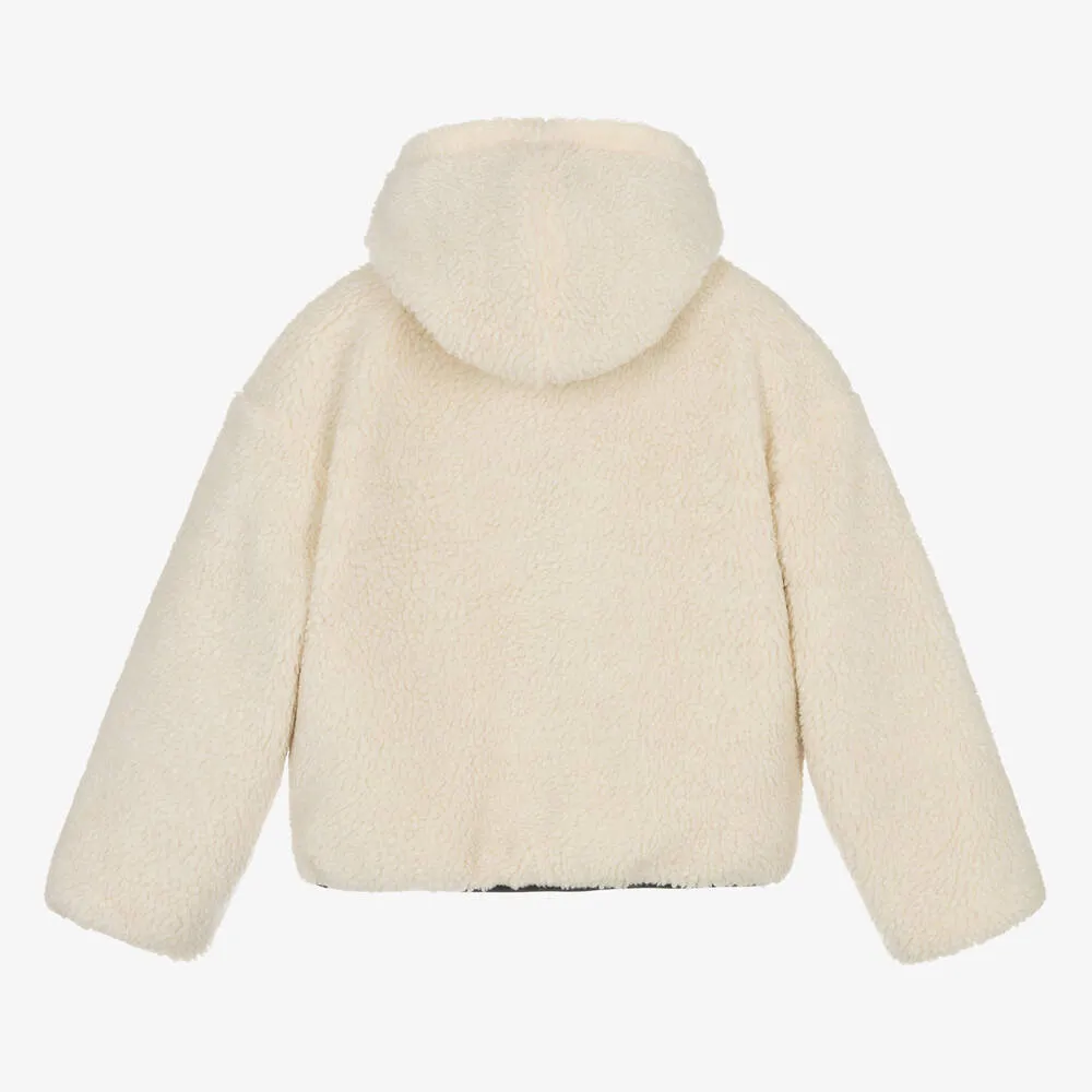 Ivory Sherpa Fleece Jacket