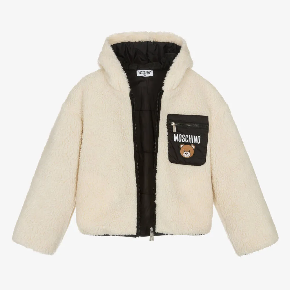 Ivory Sherpa Fleece Jacket