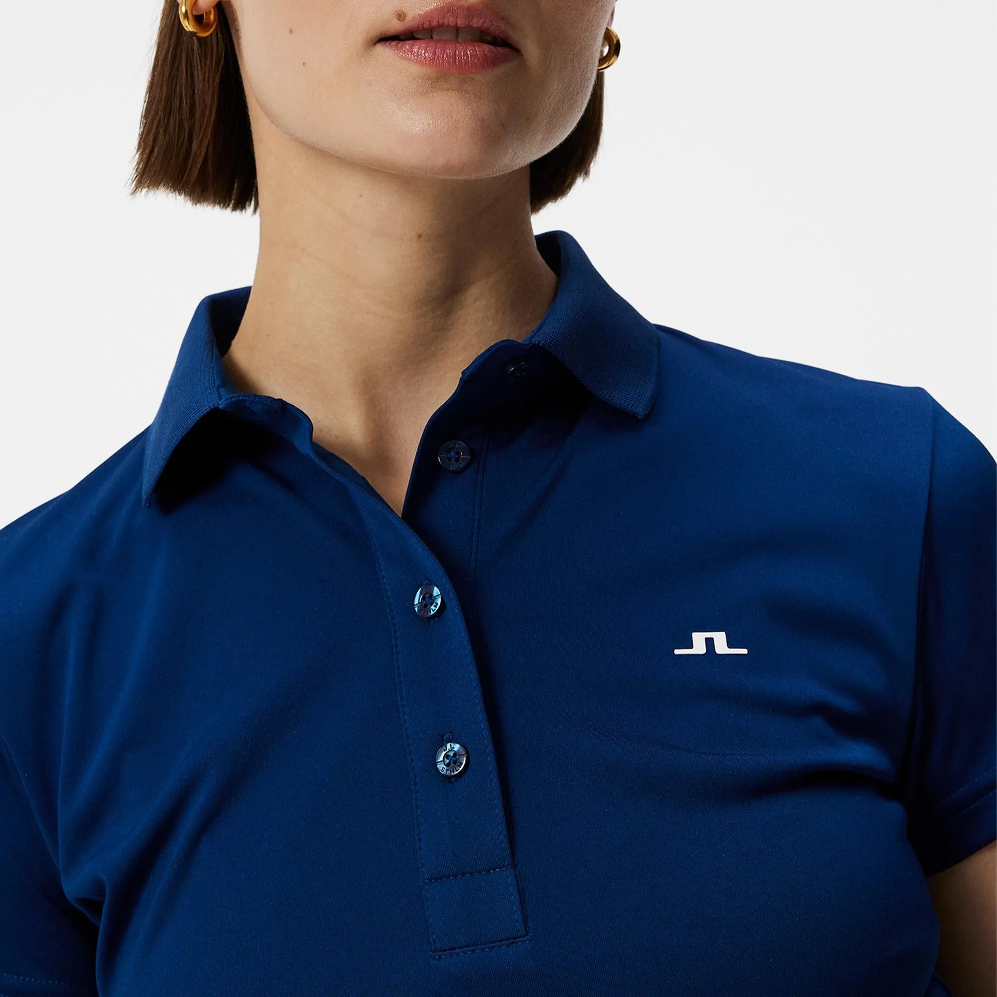 J Lindeberg Cassie Women's Golf Polo - Dazzle Wave | Estate