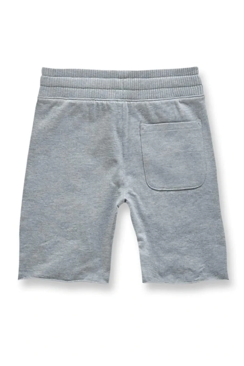 Jordan Craig Gray Kids Fleece Shorts with Ribbings