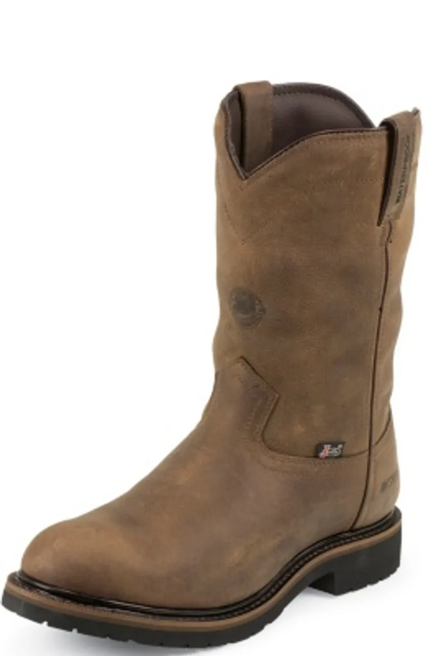 Justin Mens Boots WK4980 10 Drywall" Brown