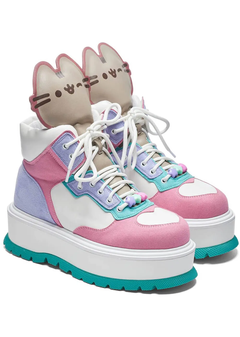 Koi Pusheen Cuddles Platform Boots, Pastel