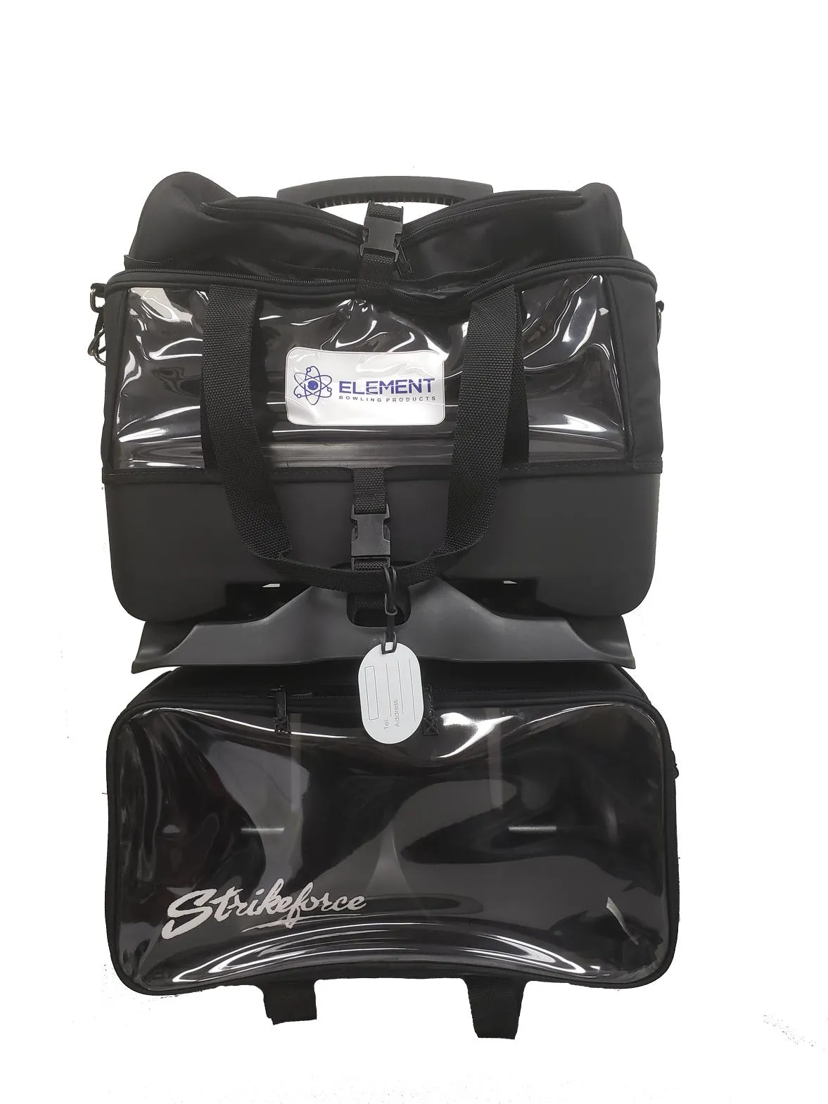 KR Strikeforce Element 4 Ball Stackable Roller Bowling Bag - Black