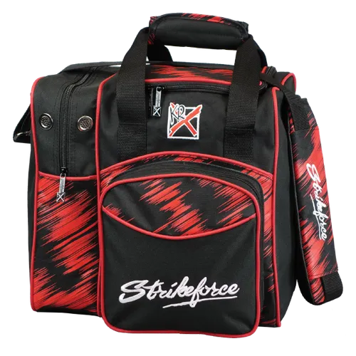 KR Strikeforce Flexx Red Scratch Bowling Ball Tote Bag