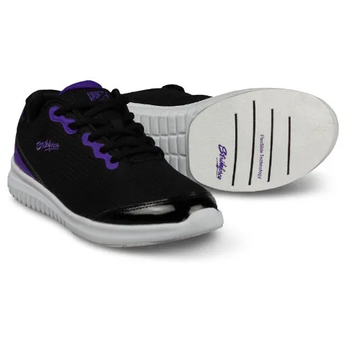 KR Women's Bowling Shoes - Glitz Black/Purple