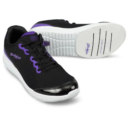 KR Women's Bowling Shoes - Glitz Black/Purple