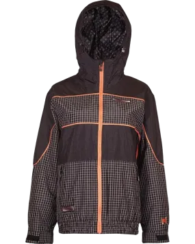 L1 Lovecat Women's Snow Jacket - Black Check / Coral - 2022