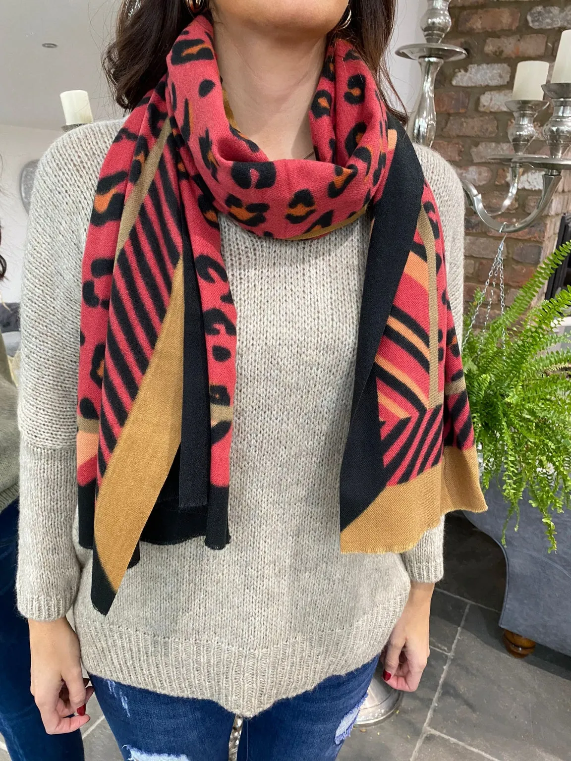 Leopard Print Scarf