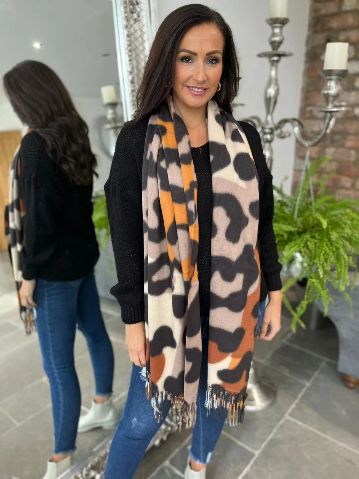 Leopard Print Scarf