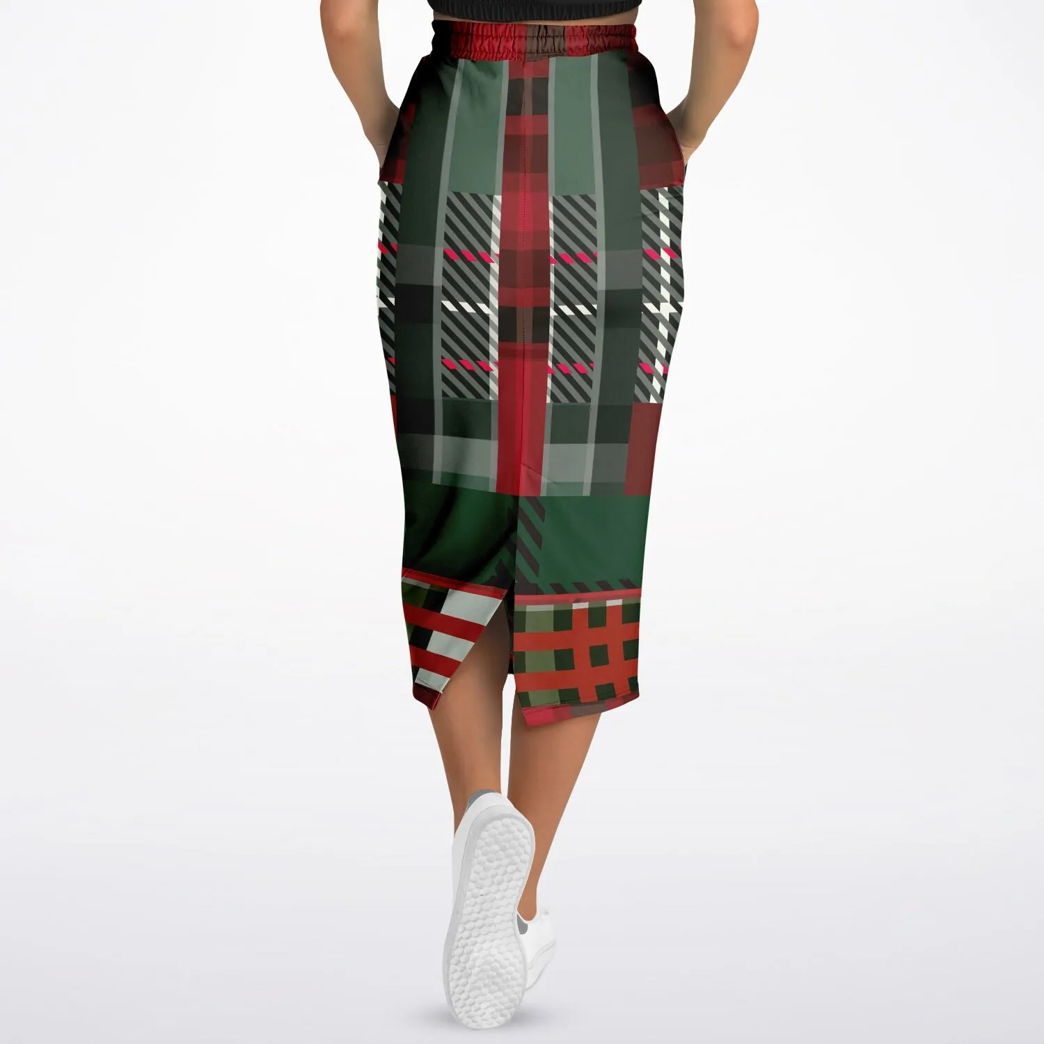 Long Pocket Skirt Scots Eco-Poly