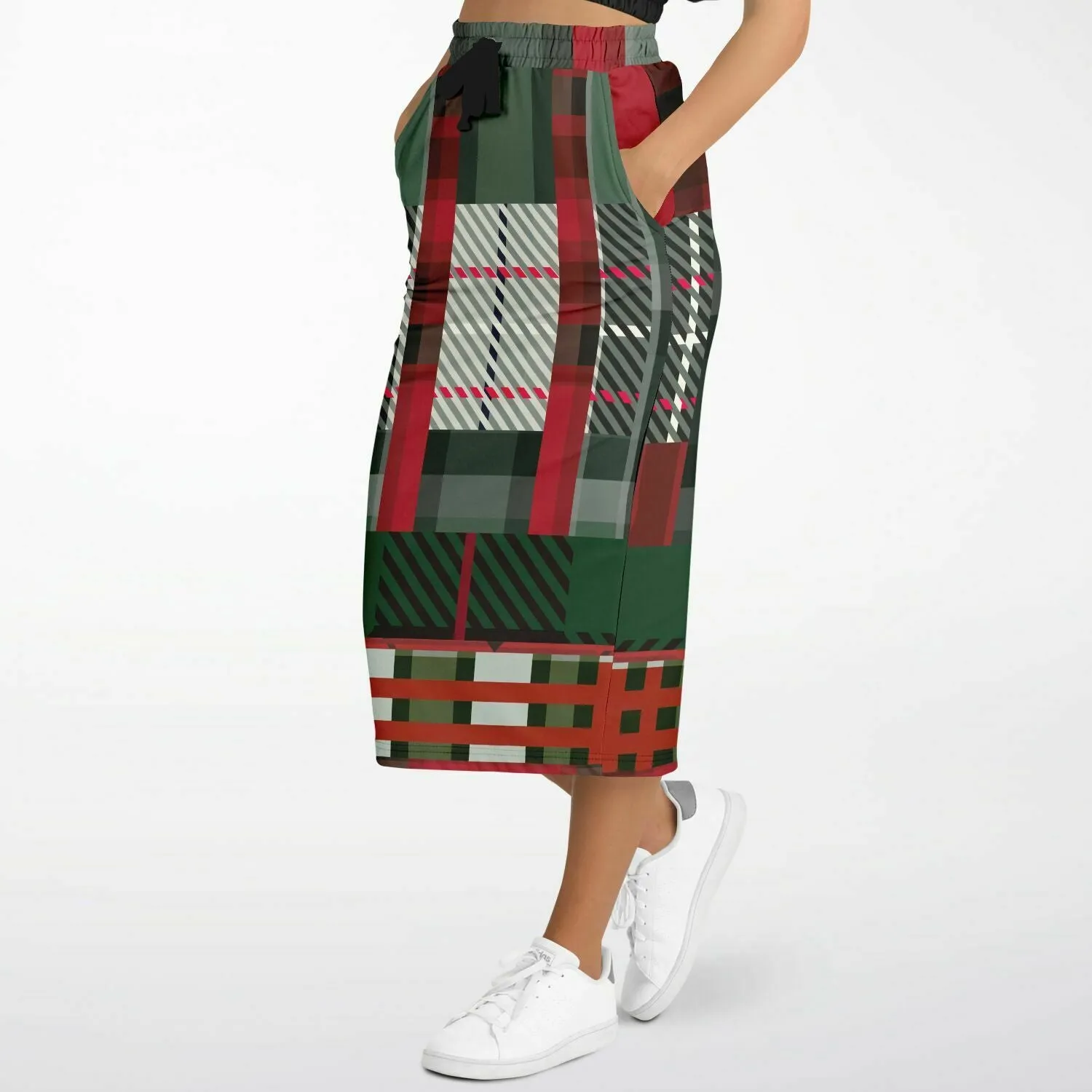 Long Pocket Skirt Scots Eco-Poly