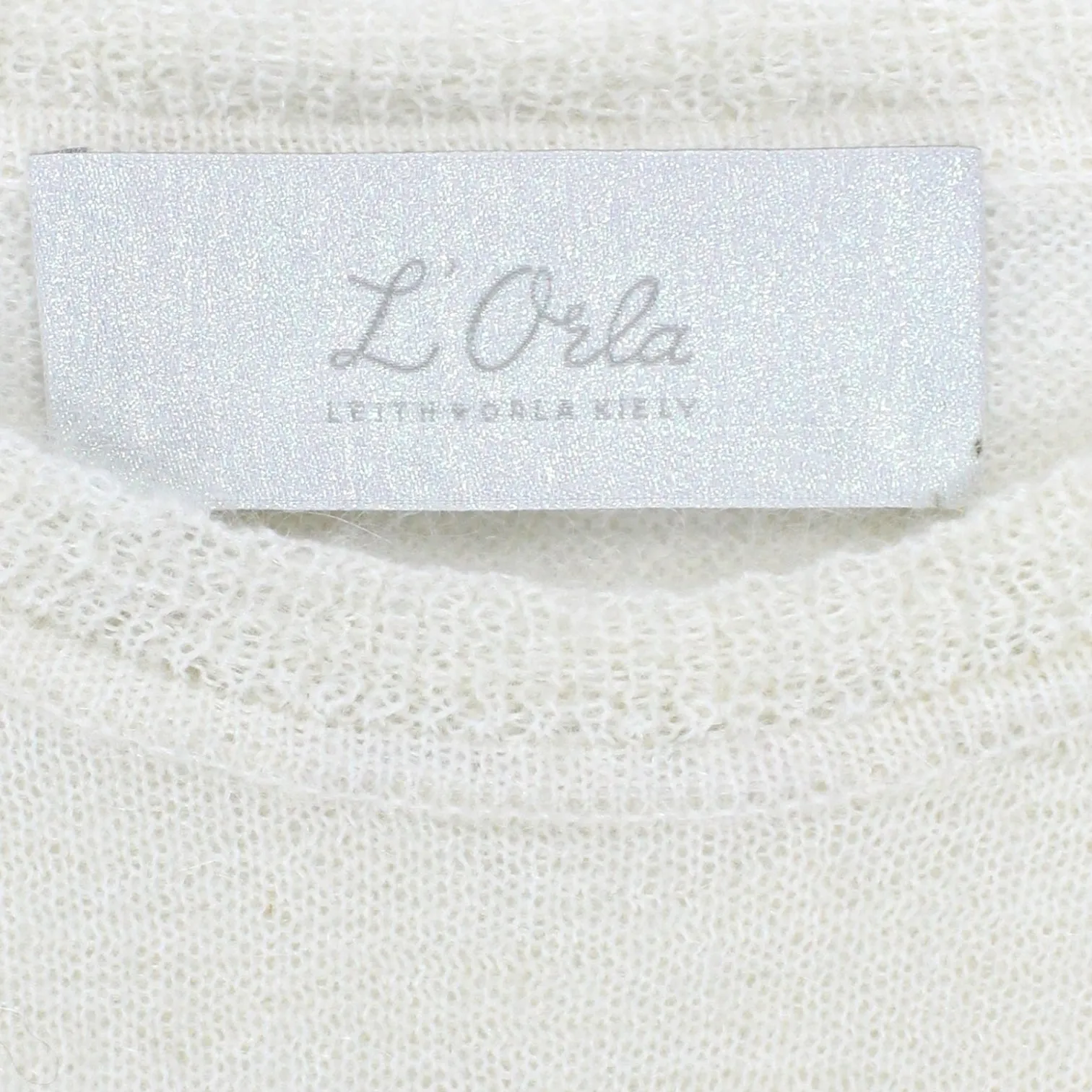 L'Orla Cream/Fawn/Grey Mohair Mix Sweater