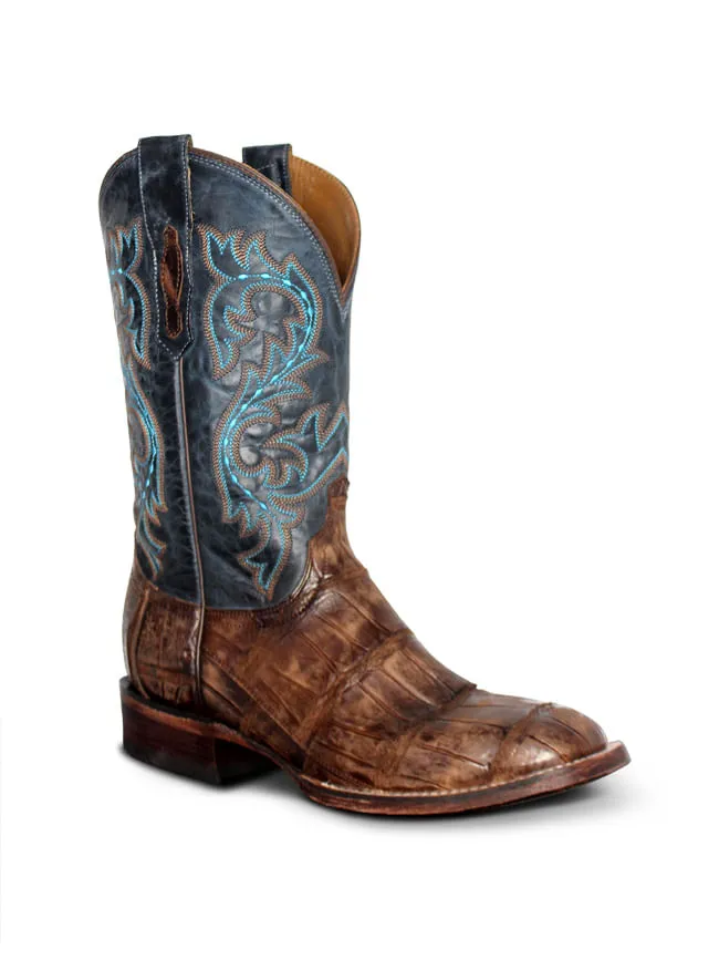 Lucchese Malcolm Brandy Giant Gator Boots