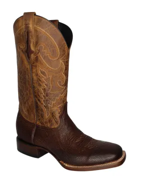 Lucchese Ryan Cognac Sanded Shark Men's Boots