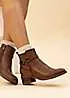 Lunar Solana Tan Ankle Boots