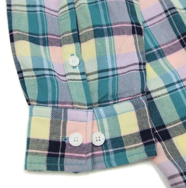 MARKM | Unisex Plaid Patterns Long Sleeve Shirt | Street Style Plain