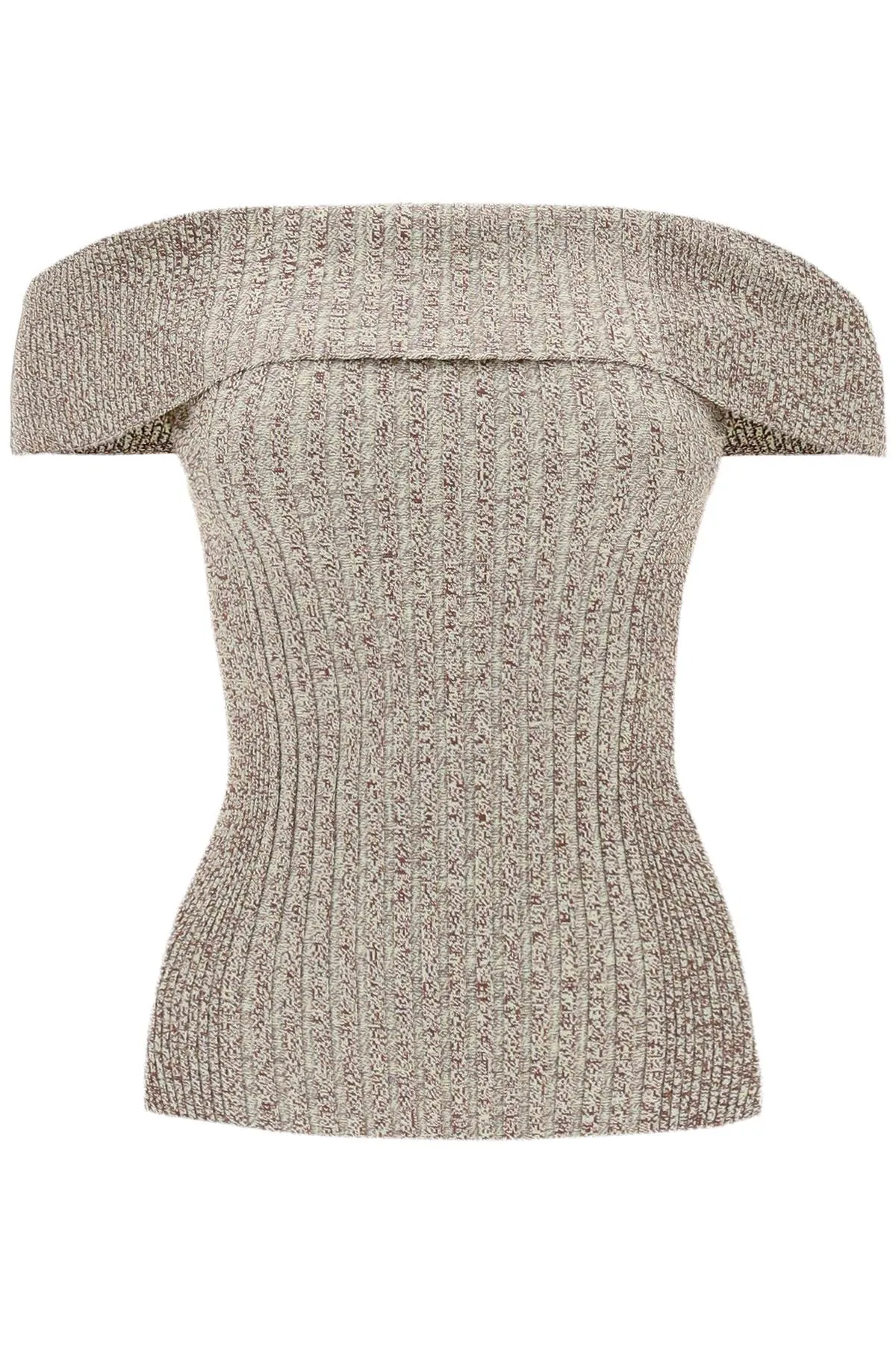 Melange Rib Knit Top