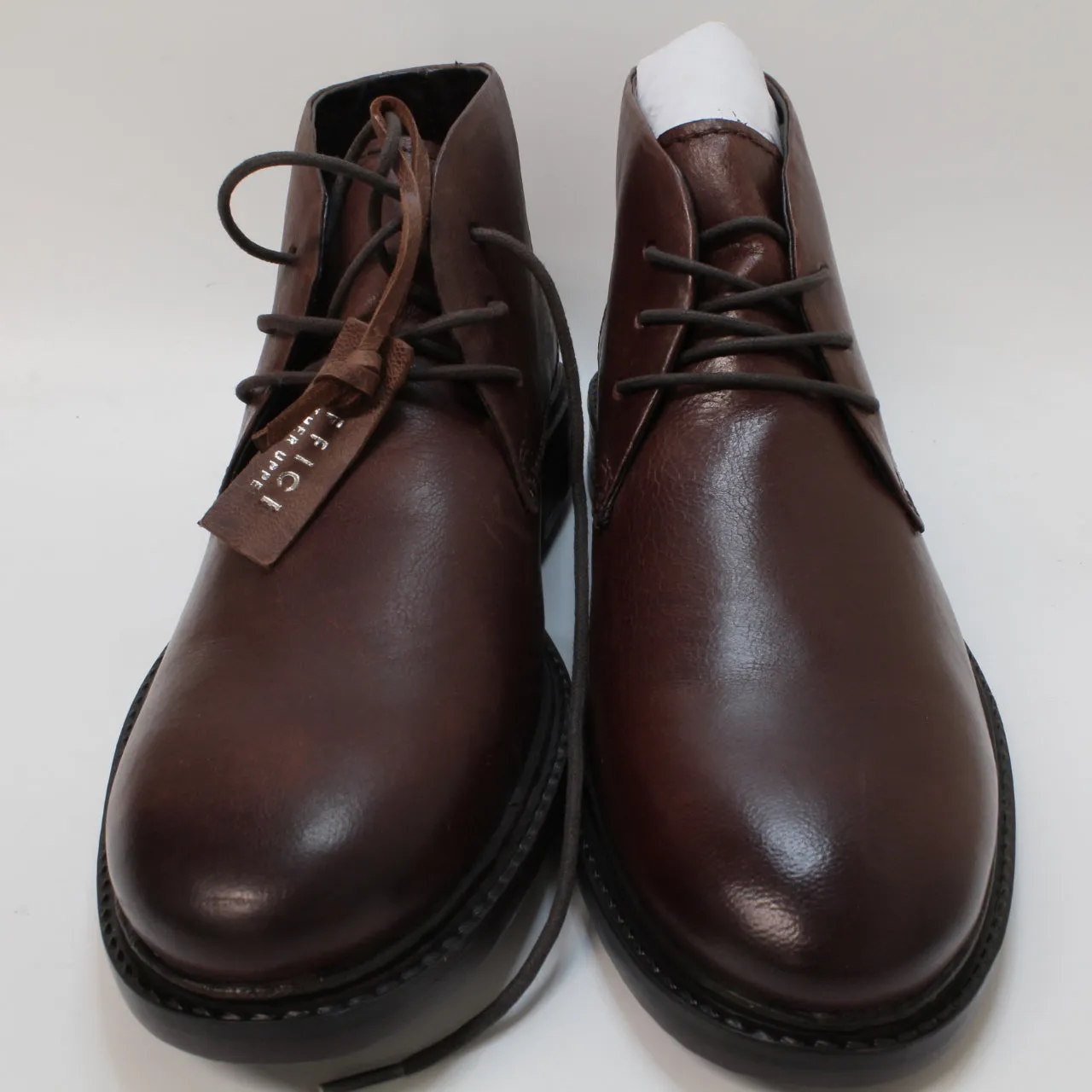 Mens Burlington Chukka Boots Brown Leather