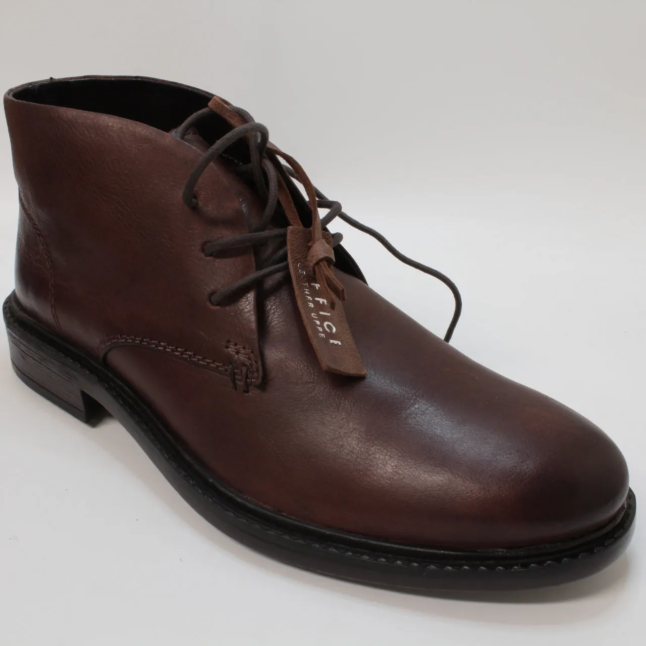 Mens Burlington Chukka Boots Brown Leather