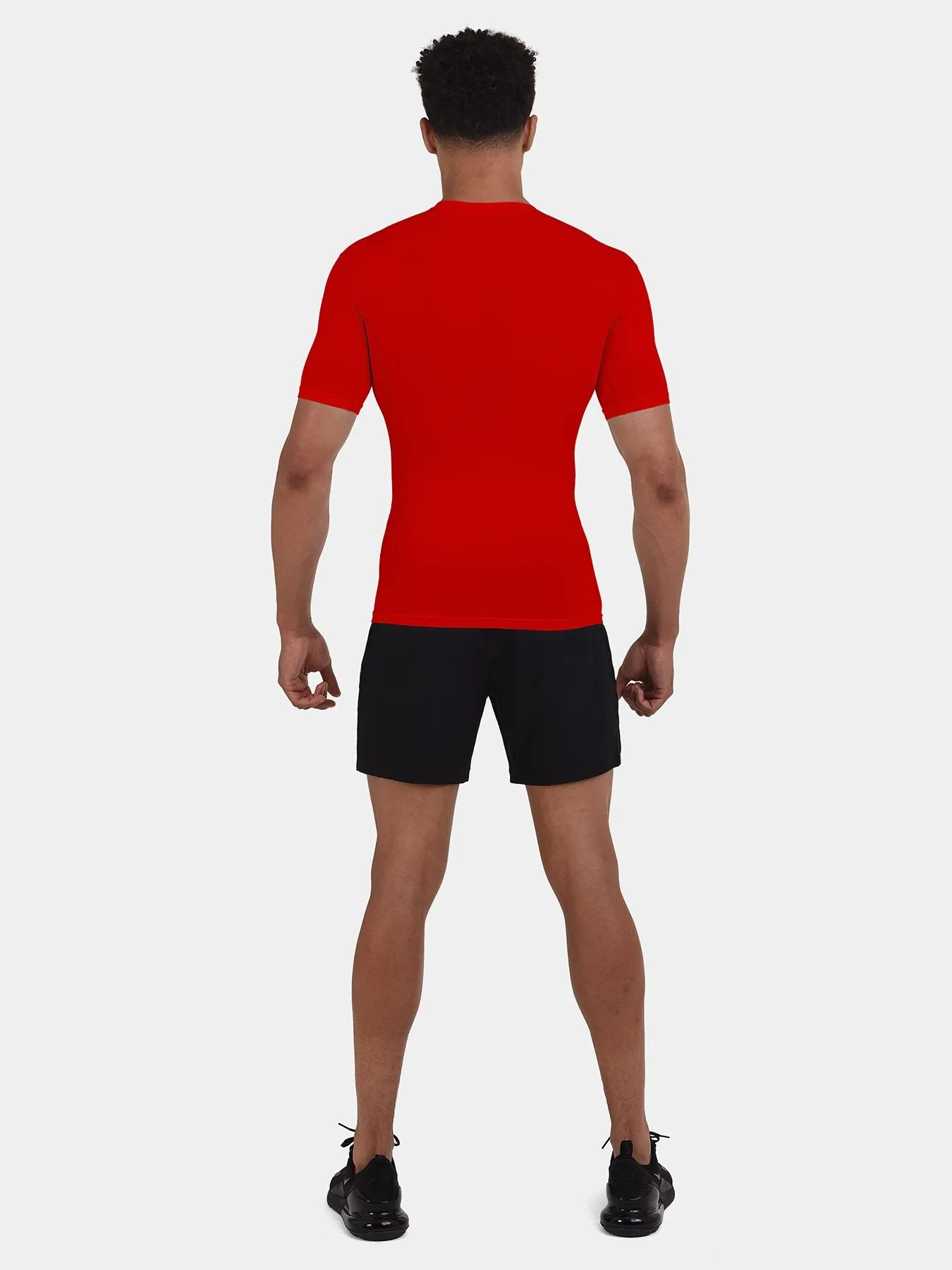 Men's Compression Base Layer Short Sleeve Crew Neck Shirt with Hyperfusion Technology