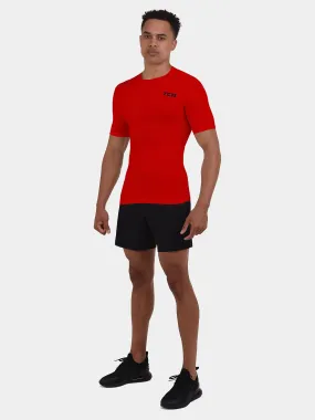 Men's Compression Base Layer Short Sleeve Crew Neck Shirt with Hyperfusion Technology