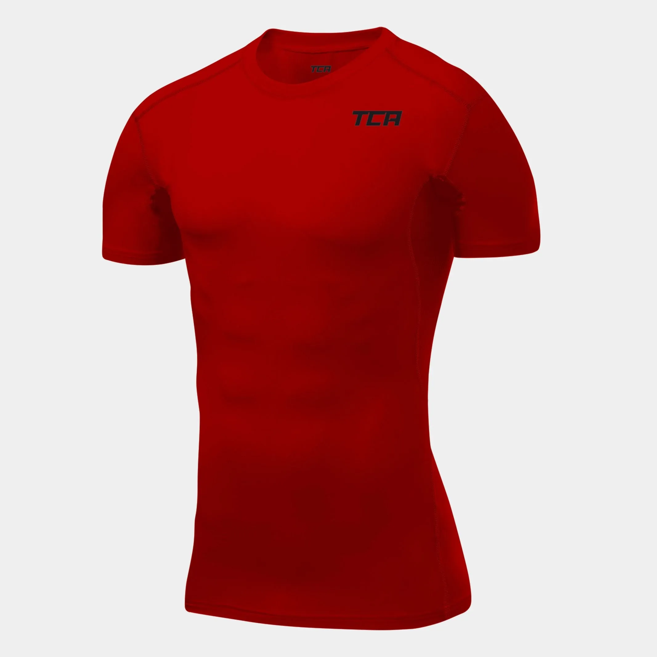 Men's Compression Base Layer Short Sleeve Crew Neck Shirt with Hyperfusion Technology