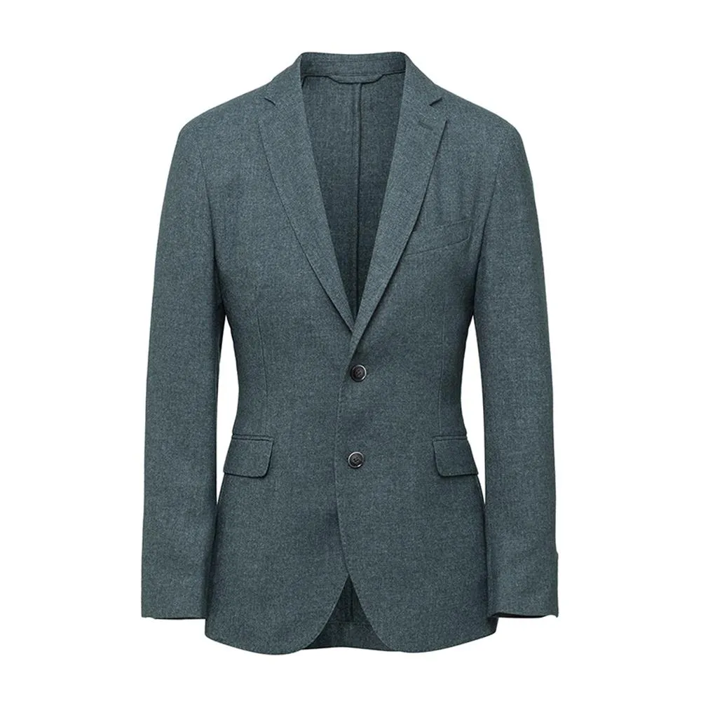 Mens' Hackett, Garment-Dyed Wool Blazer in Green