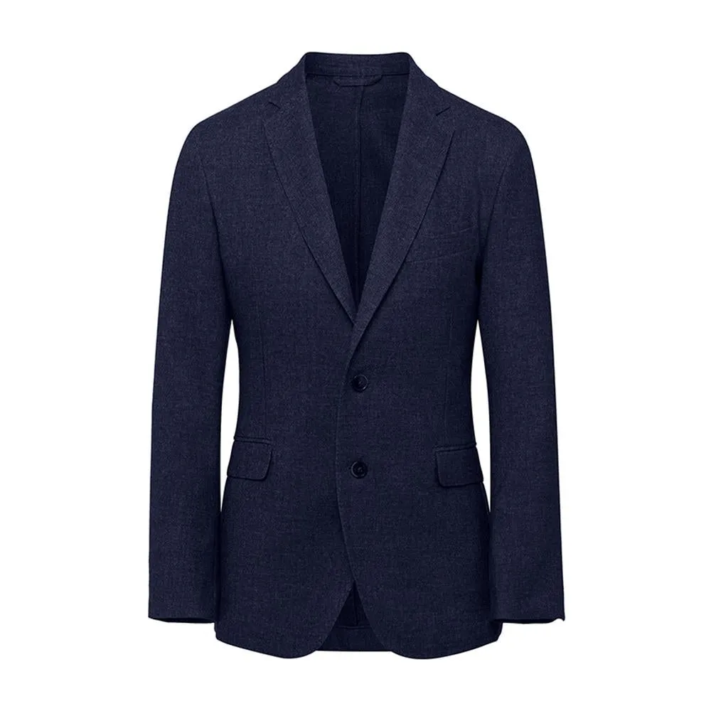 Mens' Hackett, Garment-Dyed Wool Blazer in Navy