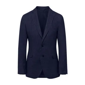 Mens' Hackett, Garment-Dyed Wool Blazer in Navy