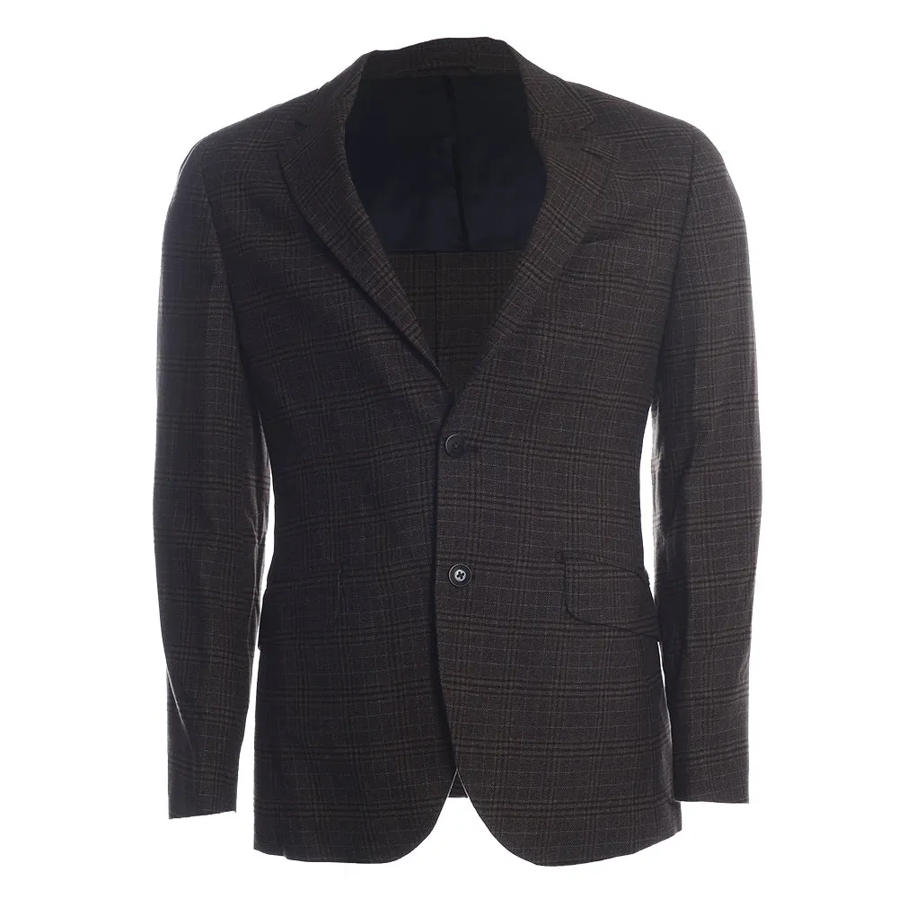 Mens Hackett London Brushed Cotton Blazer in Brown