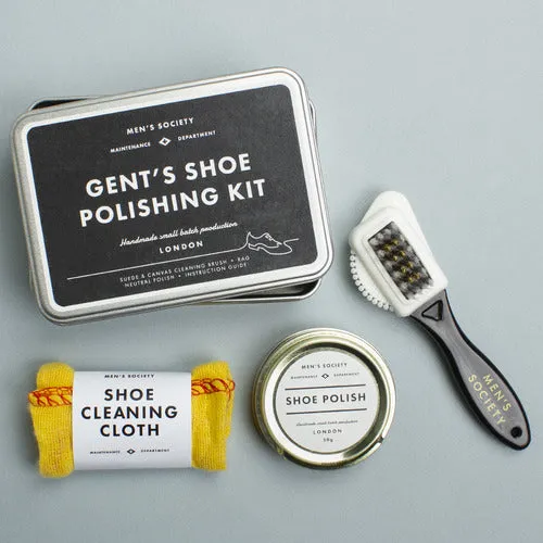 Men's Society - Shoe Polishing Kit for Men - Tin