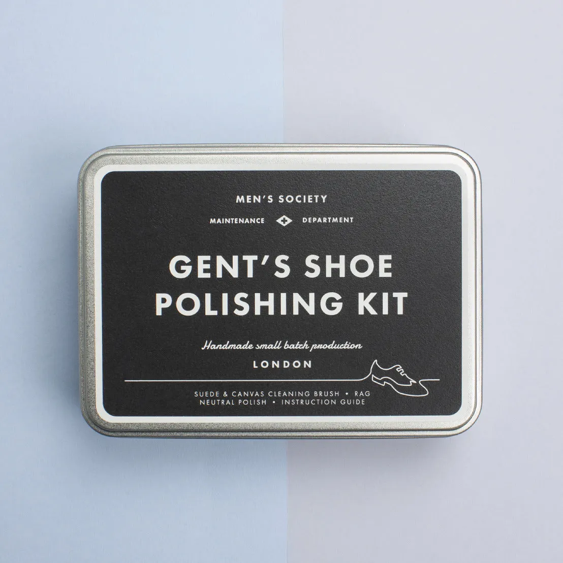 Men's Society - Shoe Polishing Kit for Men - Tin