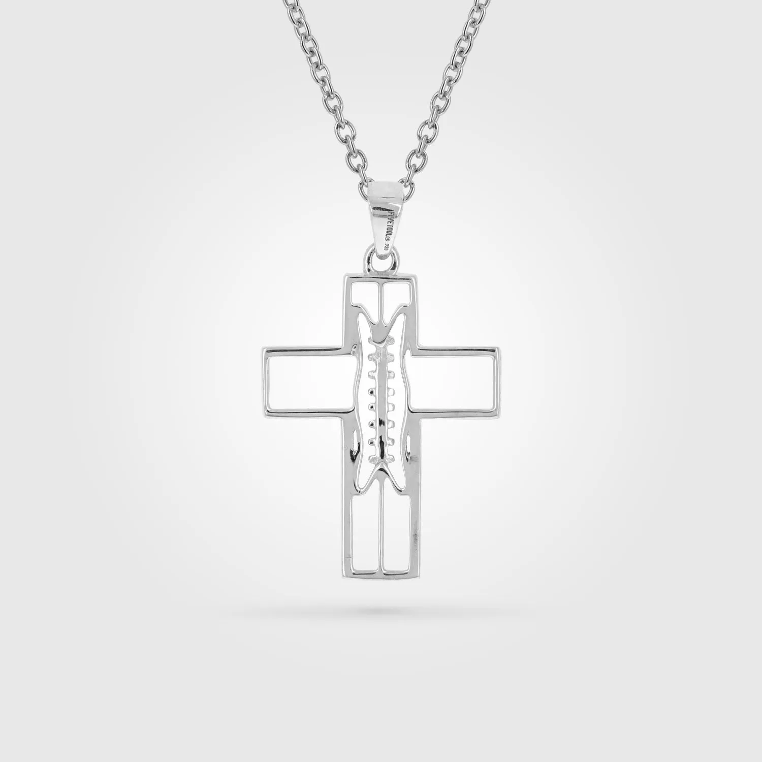 Mini Gridiron Football Cross Necklace | Gold