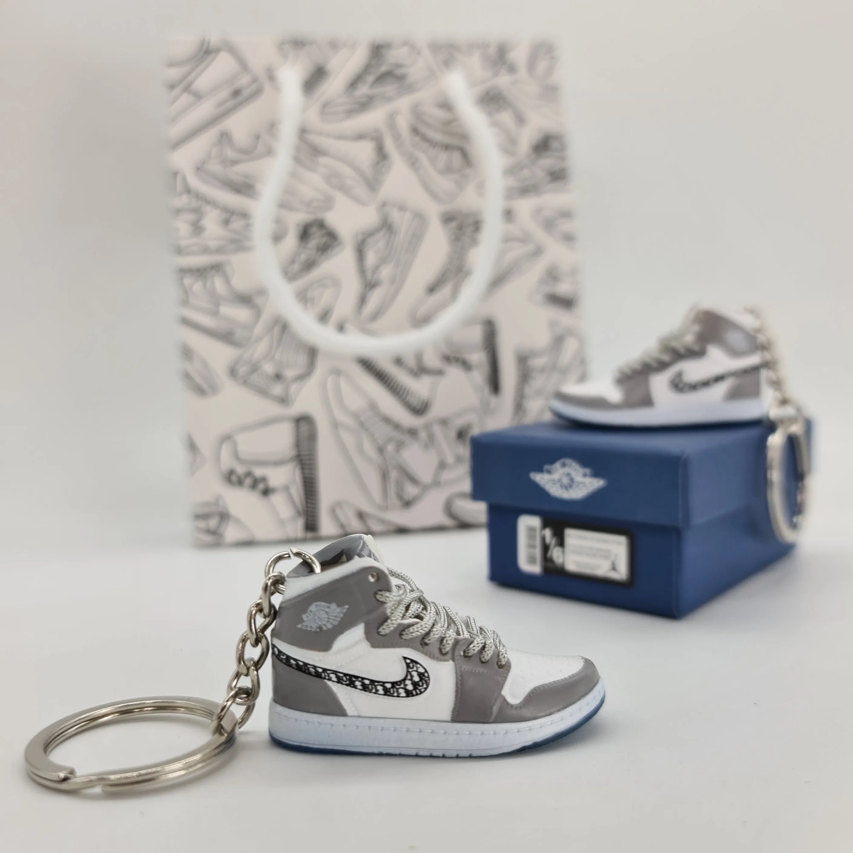 Mini Sneaker Keychain - Air Jordan 1 x Dior