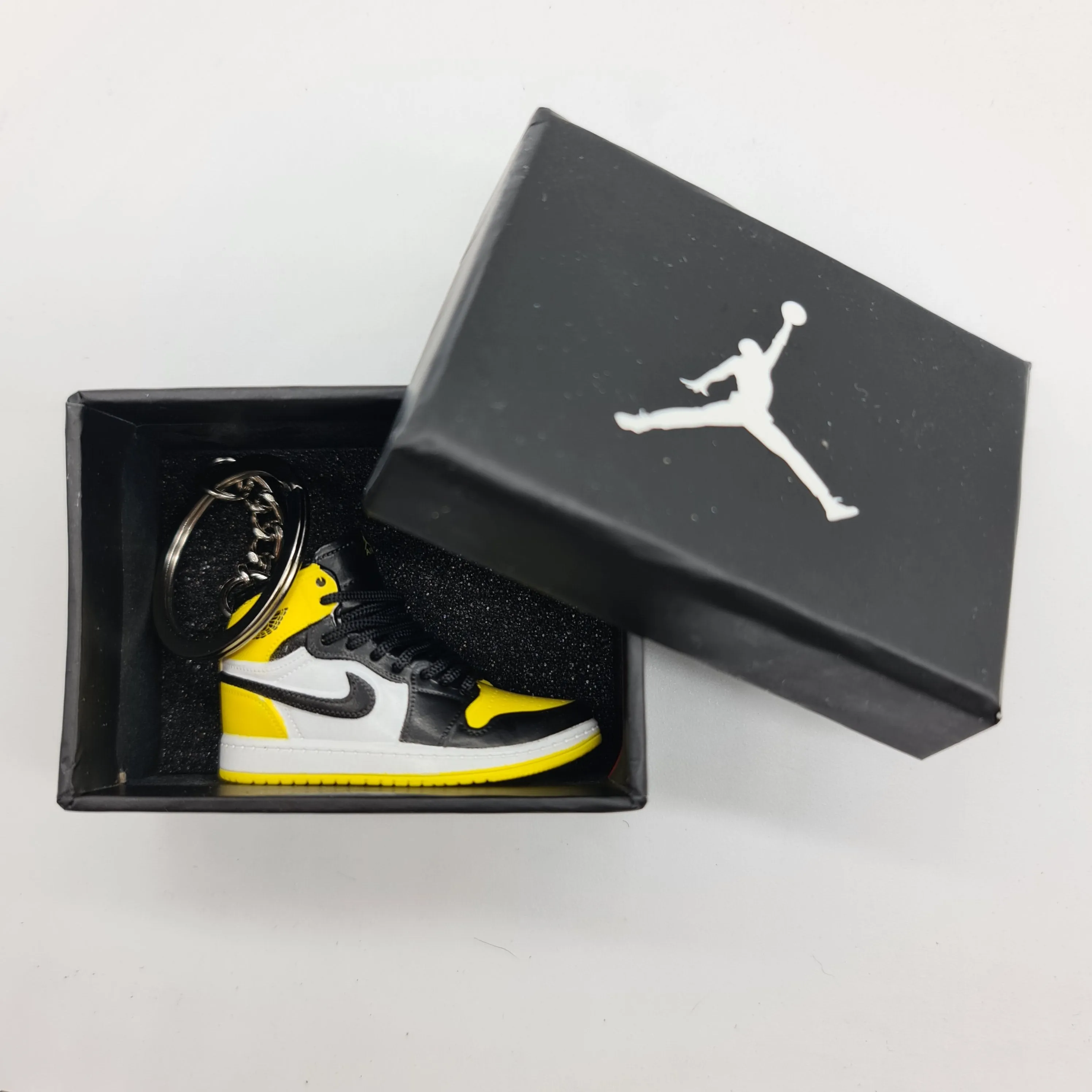 Mini Sneaker Keyring - Air Jordan 1 (Black/Yellow/White)