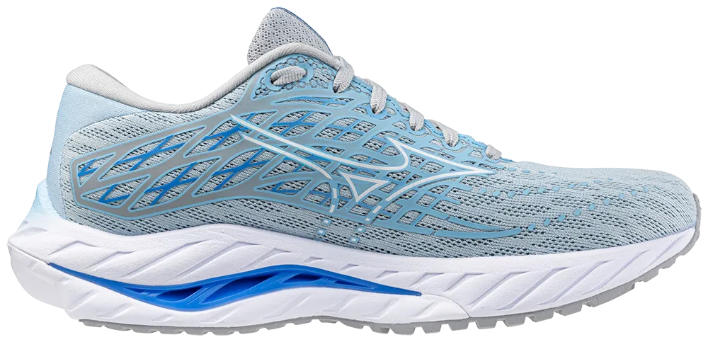 Mizuno Women's Wave Inspire 20 D Width Grey/Blue