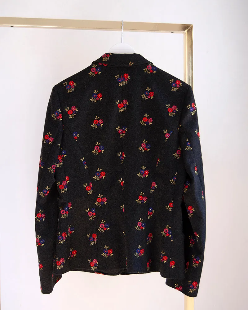 Moschino floral embroidery blazer