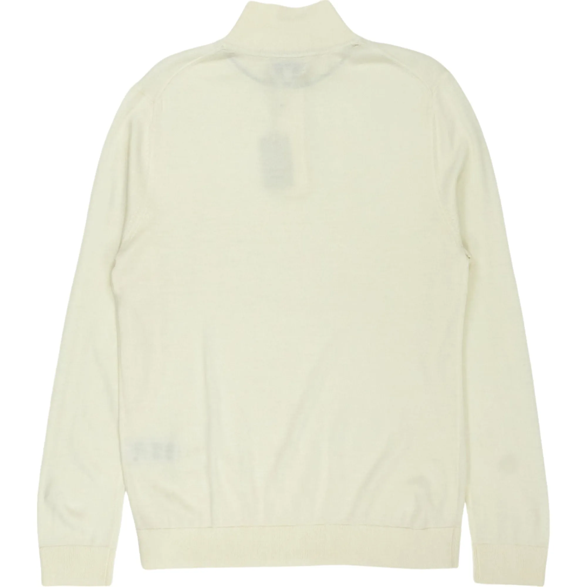 Moss Cream Zip Neck Sweater